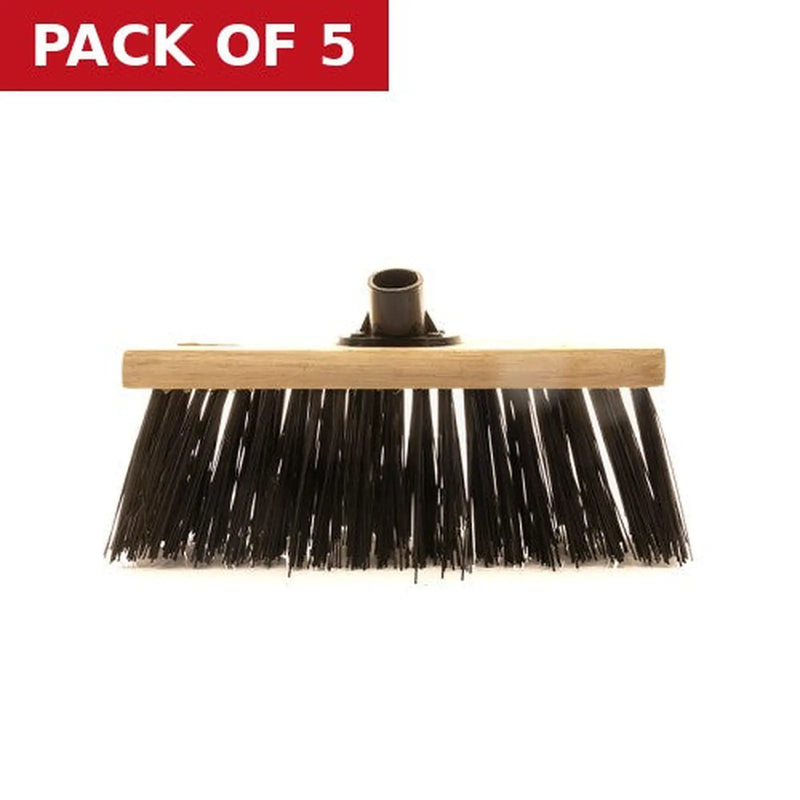 Centurion Broom Head with Plastic Socket, PVC 13” - Pack of 5