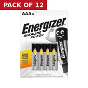 Centurion S8993 AAA Power Alkaline Batteries, 4 Pack - Pack of 12