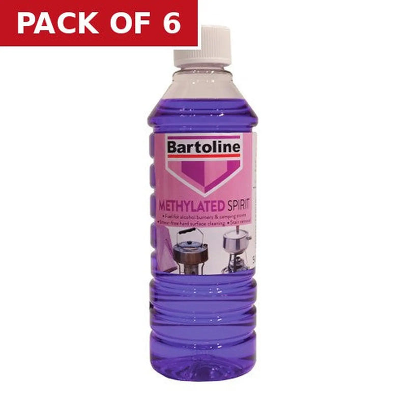 Centurion Bartoline Mineralised Methylated Sprit, 500ml - Pack of 6