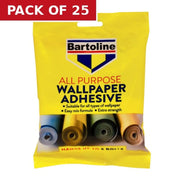Centurion Bartoline All Purpose Wallpaper Adhesive, Small (5 Rolls) - Pack of 25