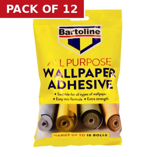 Centurion Bartoline All Purpose Wallpaper Adhesive, Large (10 Rolls) - Pack of 12