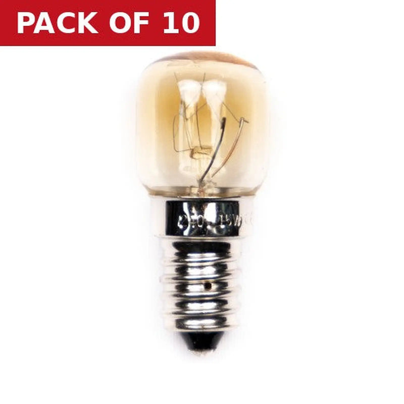 Centurion Eveready 15 Watt SES Oven Lamp Bulb - Pack of 10