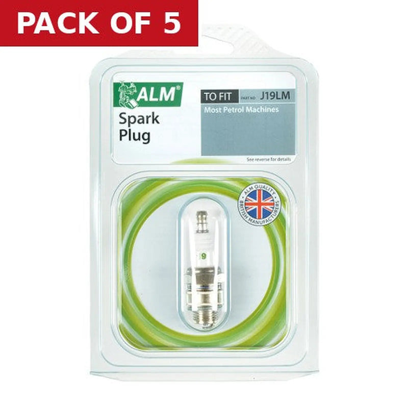 Centurion Lawnmower Spark Plug, (J19LM) - Pack of 5
