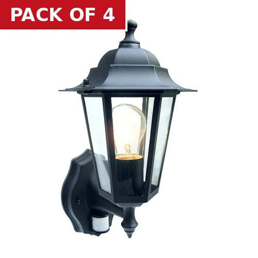 Centurion Outside Lantern Wall Light with PIR Sensor - Pack of 4