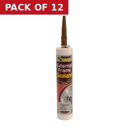 Centurion EverBuild External Frame Sealant, Brown - Pack of 12