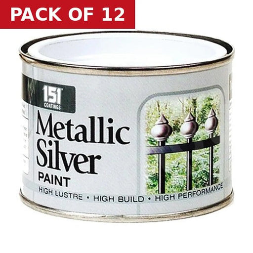 Centurion 151 Metallic Paint, Silver (180ml) - Pack of 12