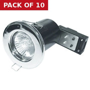 Centurion Polished Chrome Recessed Spotlight - Pack of 10
