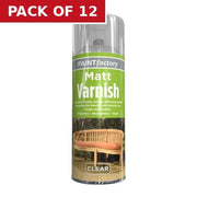 Centurion Paint Factory Varnish Paint, Clear Matt (400ml) - Pack of 12