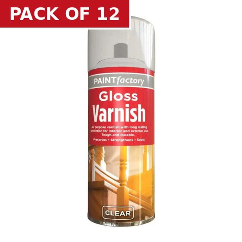 Centurion Paint Factory Gloss Varnish Paint (400ml) - Pack of 12