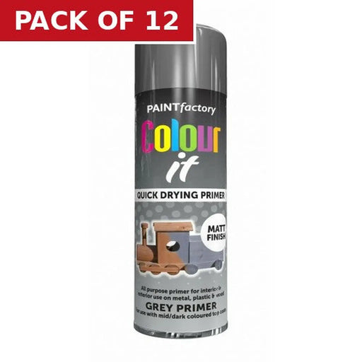 Centurion Colour It Primer Paint, Grey (400ml) - Pack of 12