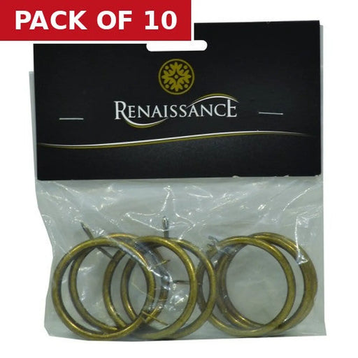 Centurion Renaissance Ball Rings Antq Brass 8pk 28/25mm - Pack of 10