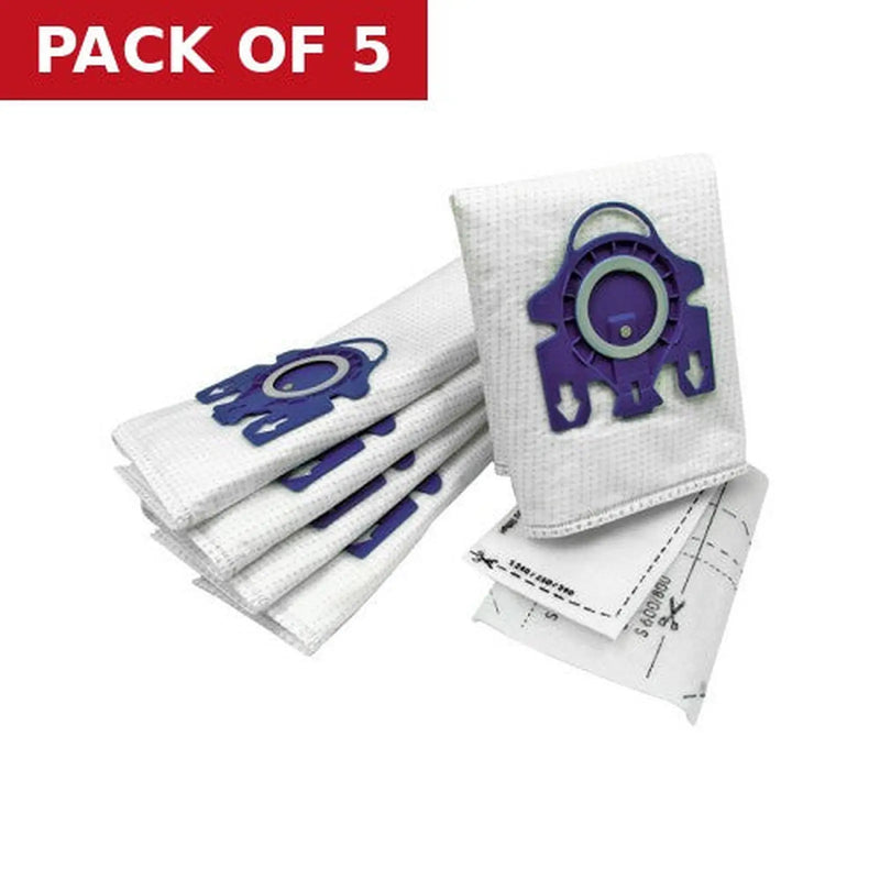 Centurion QUASDB369A Miele Microfibre GN Bag 5+2pk - Pack of 5