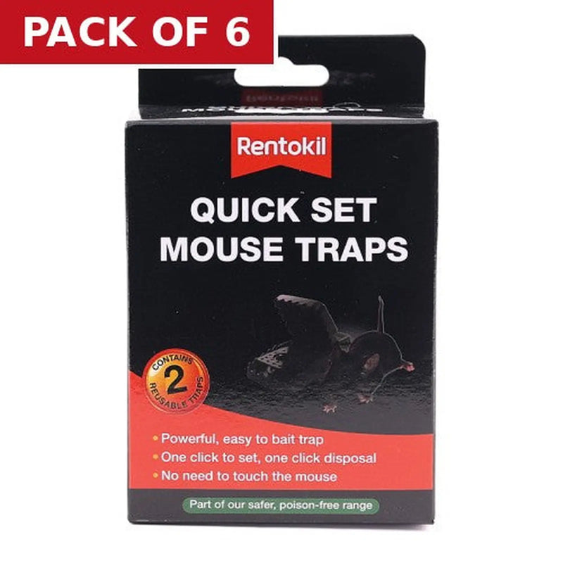 Centurion Rentokil - Mouse Trap - Quick Set Twin - FQ26 - Pack of 6