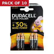 Centurion Duracell AAA Batteries, 4 Pack - Pack of 10
