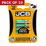 Centurion JCB Rechargeable AAA Batteries, 4 Pack - Pack of 10