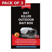 Centurion Rentokil - Rat Killer Outdoor Bait Box - Pack of 3