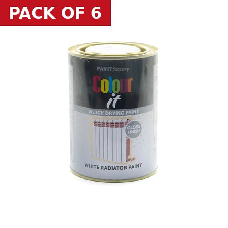Centurion Colour It Radiator Paint - White - Pack of 6