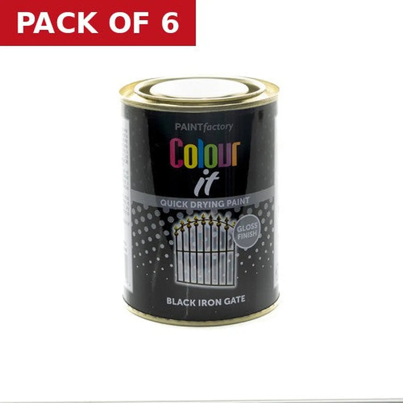 Centurion Colour It Iron Gate Paint - Black - Pack of 6