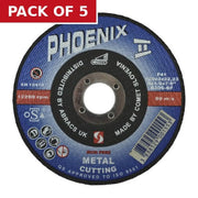 Centurion Phoenix II Flat Metal Cutting Disc (125 x 3 x 22mm) - Pack of 5