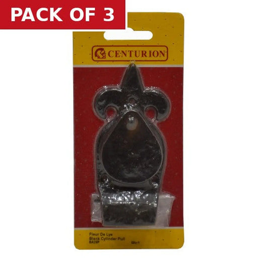 Centurion 125mm x 56mm (5" x 2 1/4") Tudor Fleur De Lys Cylinder Pull - Pack of 3