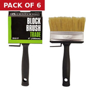Centurion Trade Block Brush, 100mm / 4" - Pack of 6