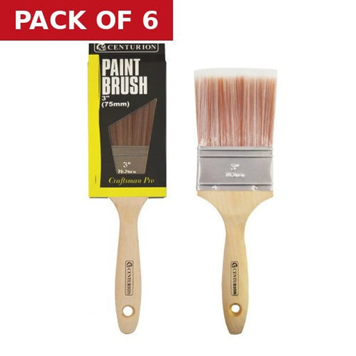 Centurion Craftsman Pro Paint Brush, 75mm / 3" - Pack of 6