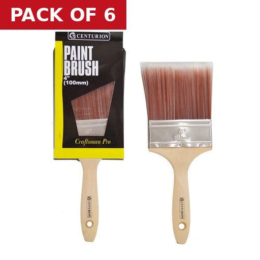 Centurion Craftsman Pro Paint Brush, 100mm / 4" - Pack of 6