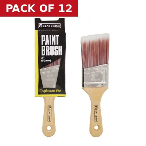 Craftsman Pro Angled Paint Brush, 50mm / 2" - Pack of 12