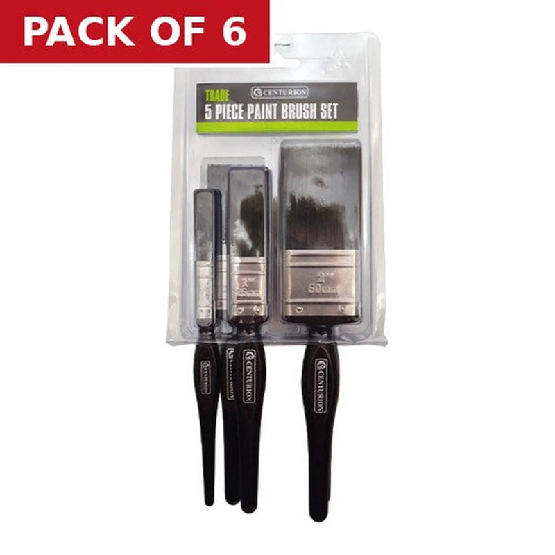 Centurion Trade Paint Brush, Set of 5 - Pack of 6