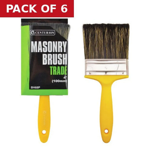 Centurion Trade Masonry Brush, 100mm / 4" - Pack of 6