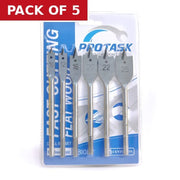 Centurion Protask Fast Cutting Flat Wood Bits 6 piece Set - Pack of 5