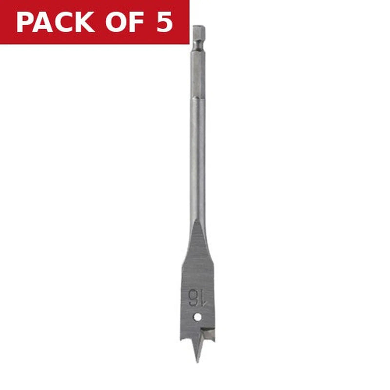 Centurion Milwaukee Flat Drill Bit 16x160 - 1pc - Pack of 5
