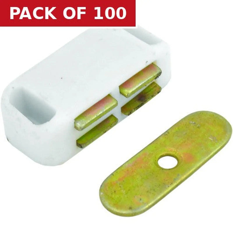 Centurion 43mm White Small Magnetic Catch - Pack of 100