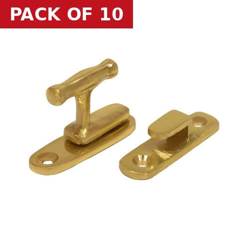 Centurion 40mm PB Solid Brass Showcase Catch - Pack of 10