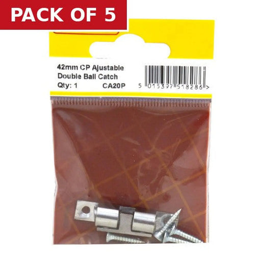 Centurion 42mm CP Adj Double Ball Catch - Pack of 5