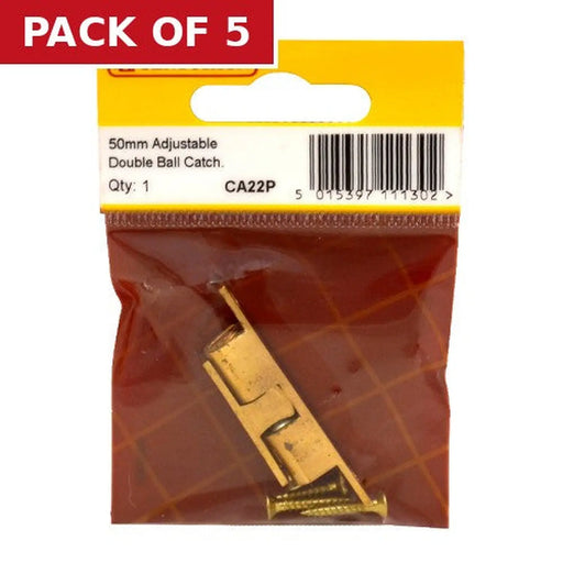 Centurion 50mm Adjustable Double Ball Catch - Pack of 5
