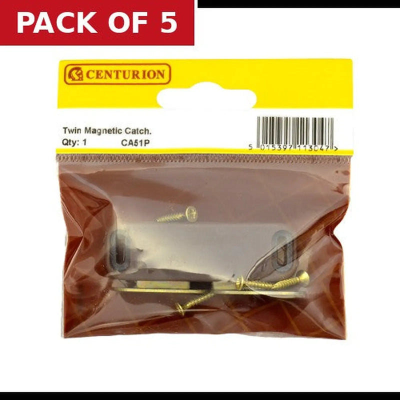 Centurion 70mm Brown Twin Magnetic Catch - Pack of 5