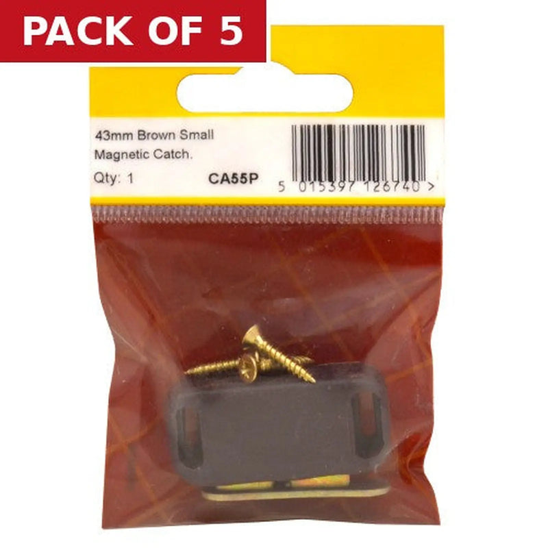 Centurion 43mm Brown Small Magnetic Catch - Pack of 5