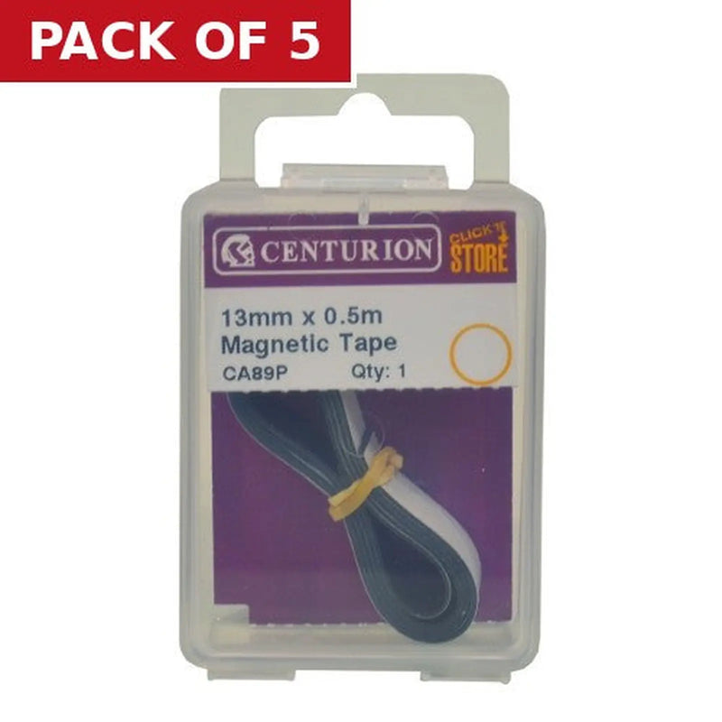 Centurion 13mm x 0.5m Flexible Magnetic Tape - Pack of 5