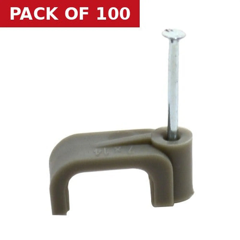 Centurion Grey Cable Clips 6mm - Pack of 100