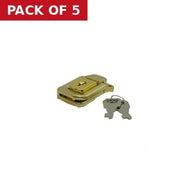 Centurion 50mm Brassed Case Clip & Keys - Pack of 5