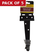 Centurion Light Tee Hinges, Epoxy Black, 100mm - Pack of 5