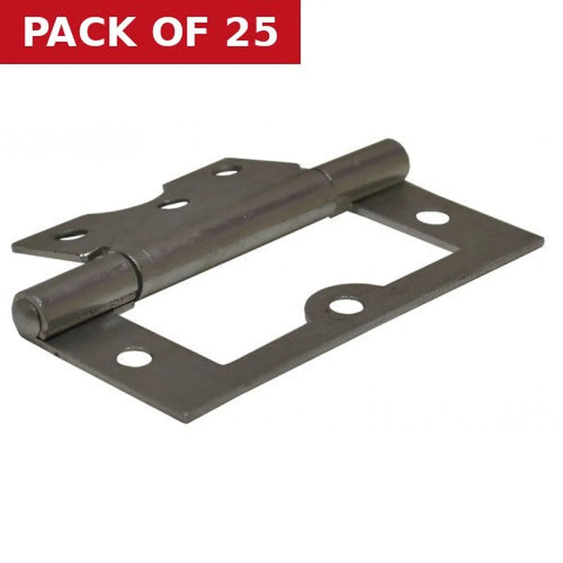 Centurion Steel Flush Hinges, Zinc Plated, 76mm - Pack of 25