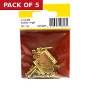 Centurion 41mm (1 5/8") EB Butterfly Hinge (1 pair) - Pack of 5