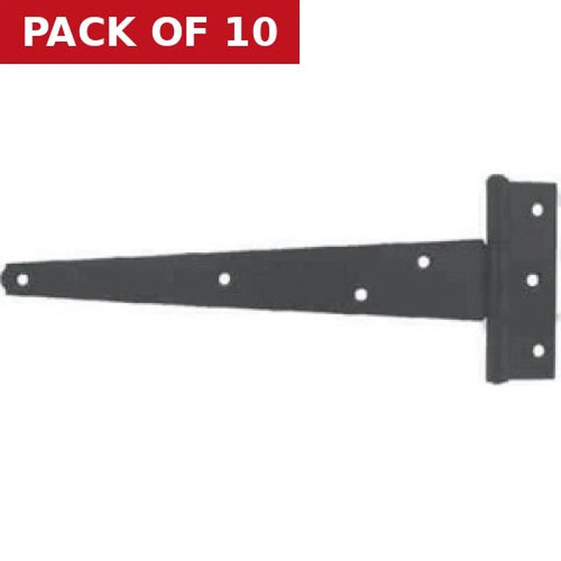 Centurion Light Tee Hinges, Epoxy Black, 151mm - Pack of 10