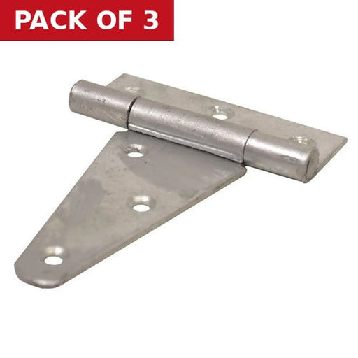 Centurion Heavy Galvanised Scotch Tee Hinge, 100mm - Pack of 3