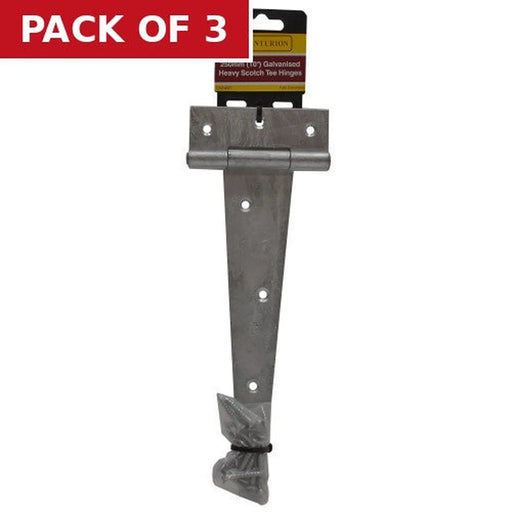Centurion Heavy Galvanised Scotch Tee Hinge, 250mm - Pack of 3