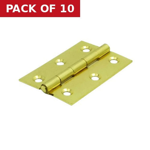 Centurion Steel Butt Hinges, Brassed, 75mm - Pack of 10