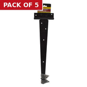 Centurion Medium Tee Hinges, Epoxy Black, 400mm - Pack of 5