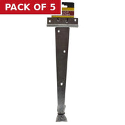 Centurion Medium Tee Hinges, Zinc Plated, 350mm - Pack of 5
